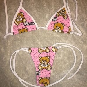 🌸Pink & White Moschino Dancewear Outfit🌸